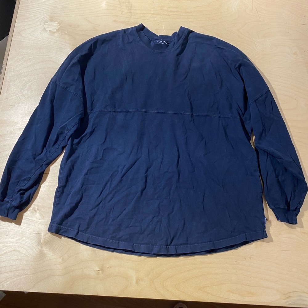 Spirit Jersey Men's Navy Blue Long Sleeve Shirt XXL (GW)